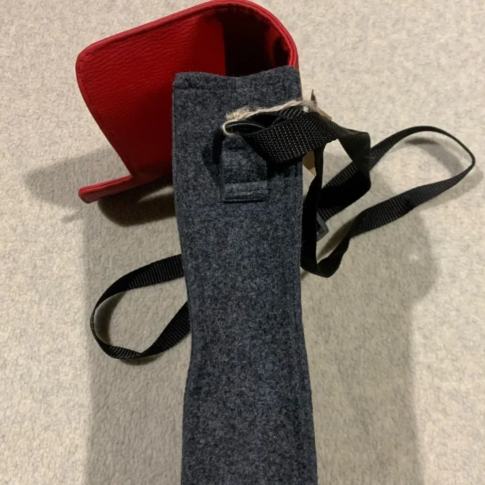 BOOKA, Stylish Red and Gray Men's Bag